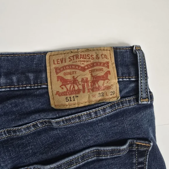 Levi's Dark Blue Slim Men's Jeans - Picture 4 of 4
